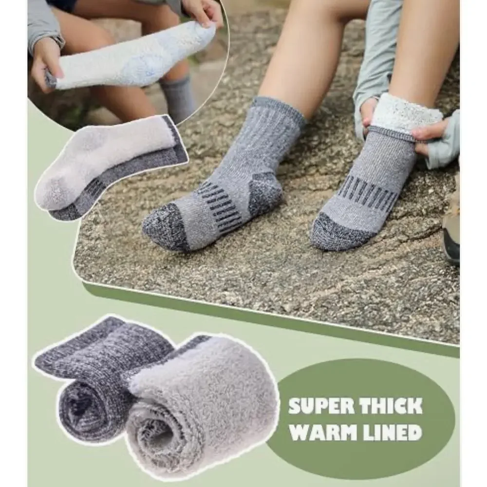 Kids Merino Wool Thermal Socks 3 Pack Ages 8-12 years NWT